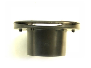 ABS Durchführung Flansch gebogen mit zweiseitiger Klebeverbindung Ø 110 mm für PE Becken Filter Tonnen