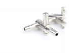 4mm Luftventil METALL mit 2 stufenlos regelbaren Abgängen