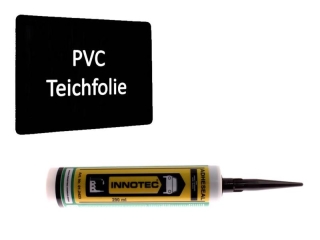 Reparatur - SET INNOTEC Folienkleber in schwarz 290 ml + PVC-Folie 1,0 x 1,0 Meter