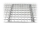 Abdeckgitter aus Stahl eckig 100 cm x 100 cm mit Wartungsöffnung für PE- oder GFK-Becken