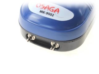 OSAGA MK 9502 Teichbelüfter Luftpumpe stufenlos regelbar optimiert für 2 Ausgänge