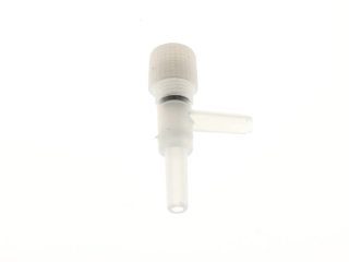 Luftventil Kunststoff Winkel mit 1 stufenlos regelbaren Abgang, Anschluss 4 mm
